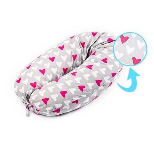 Miegojimo ir maitinimo pagalvė Širdelės nėščiosioms rožinė Sensillo