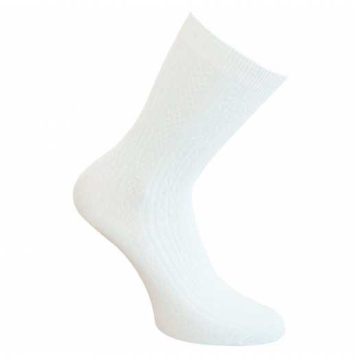 Baltos kojinės Širdelės 34900